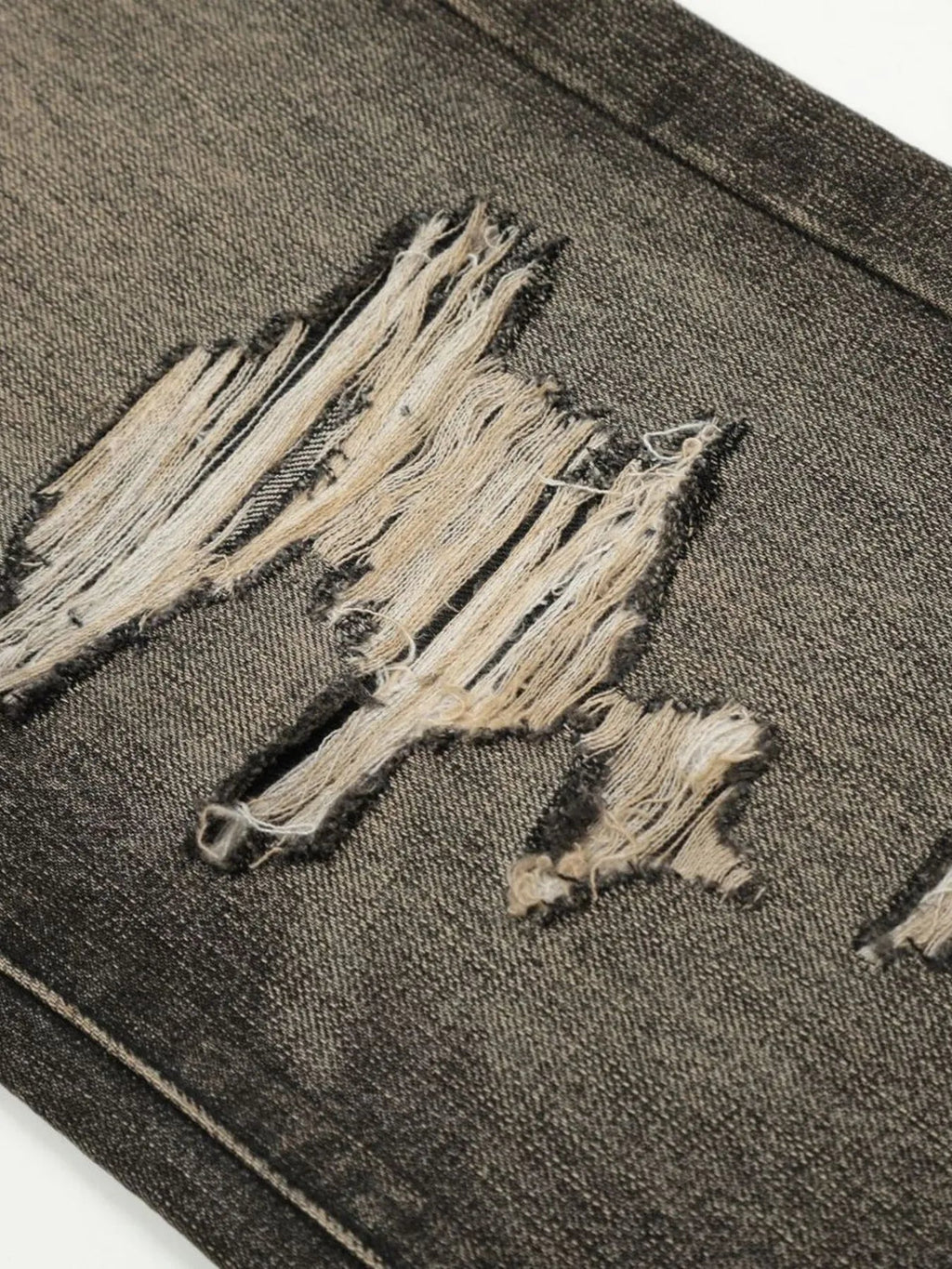 Men's Distressed Straight Leg Jeans